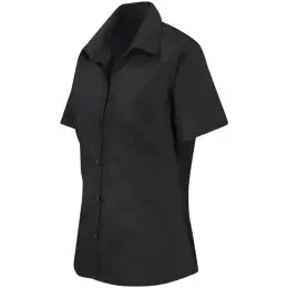 Ladies Short Sleeve Sheffield Black Side